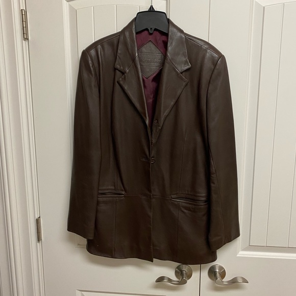 Women’s Leather Blazer L - Picture 2 of 16